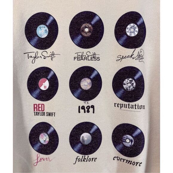 Taylor Swift Record Album Tour Concert Crewneck Sweatshirt Medium - Picture 2 of 11